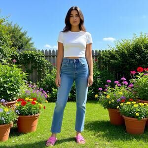 Levi’s 501 Women Button Fly Straight Leg Jeans W24 L32 Light Wash Blue High Rise